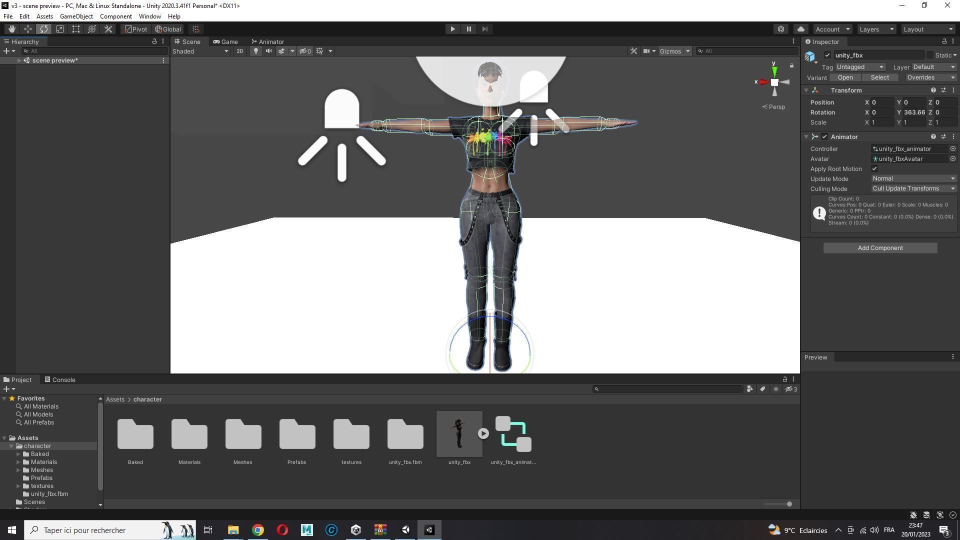 Woman Hight Quality Real time Low-poly 3D model_49