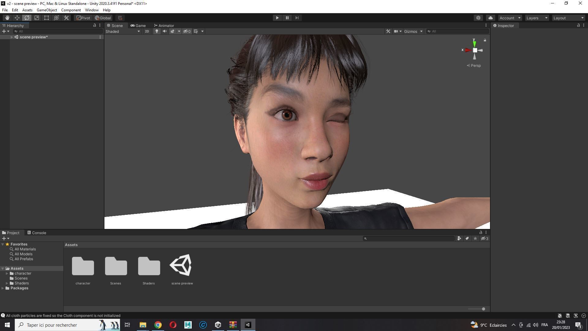 Woman Hight Quality Real time Low-poly 3D model_48
