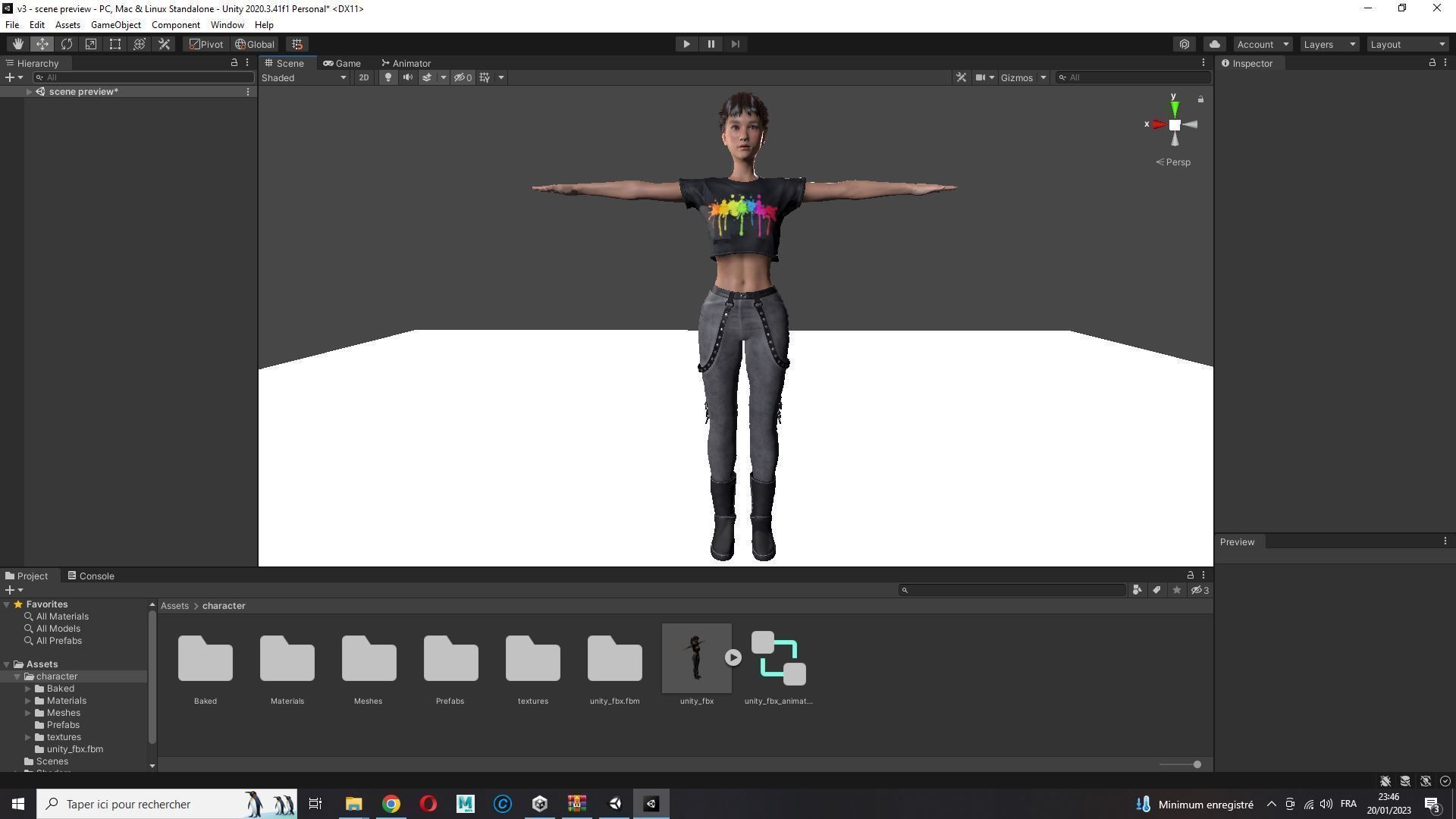 Woman Hight Quality Real time Low-poly 3D model_47