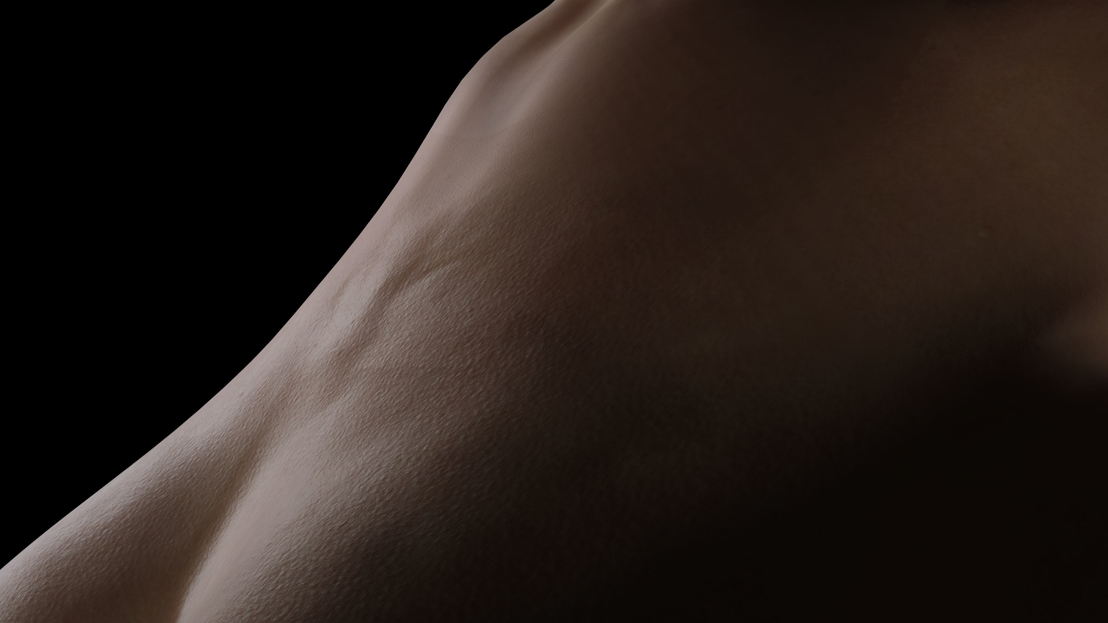 Woman Hight Quality Real time Low-poly 3D model_34