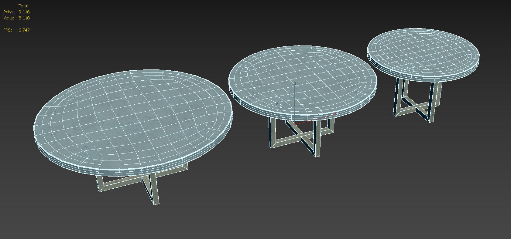 Heston Round Dining Table 3D model_15