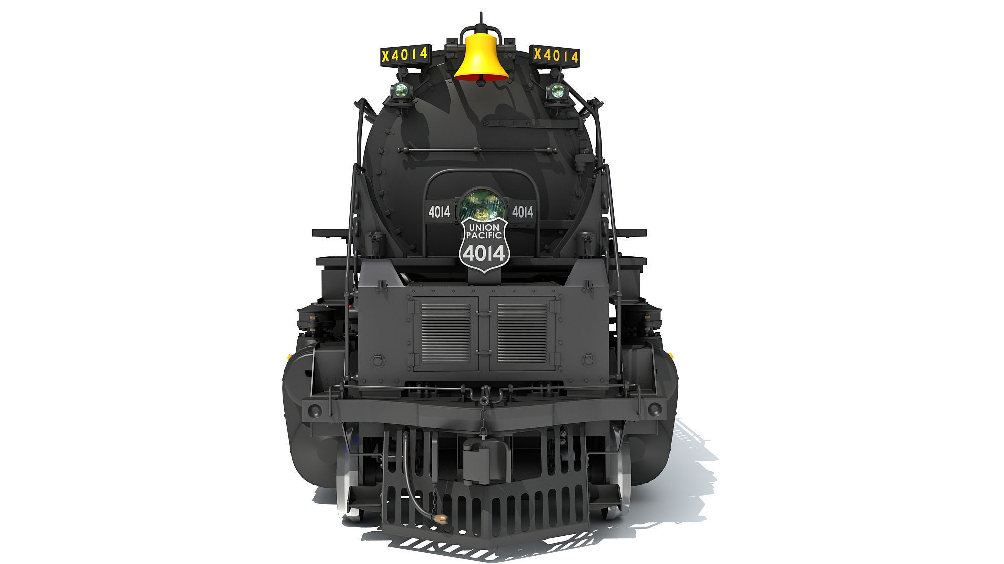 Steam Locomotive Big Boy Train 3D model_14