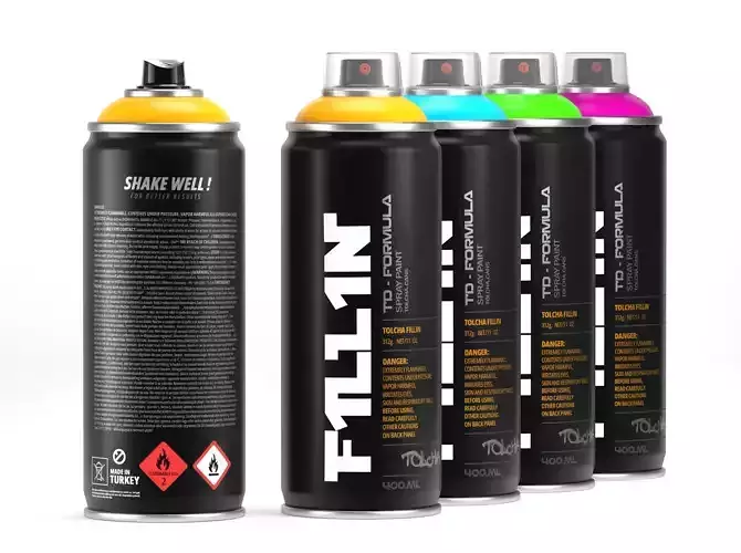 Graffiti Spray Paint 3D model