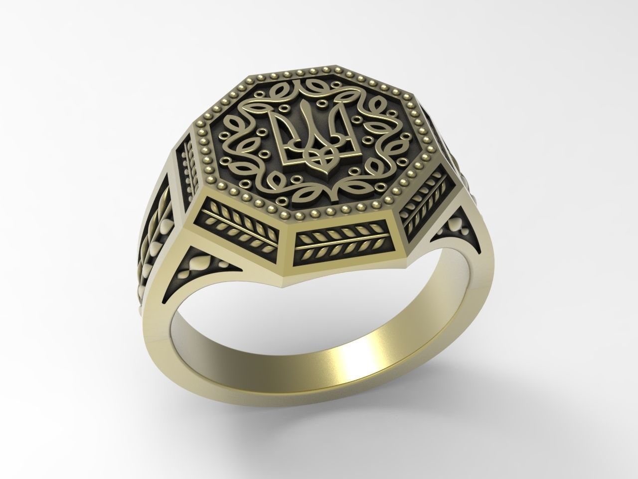 Original design Ukrainian ring 3D print model_3