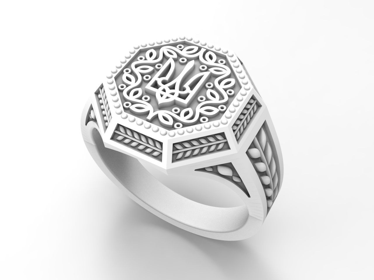 Original design Ukrainian ring 3D print model_23
