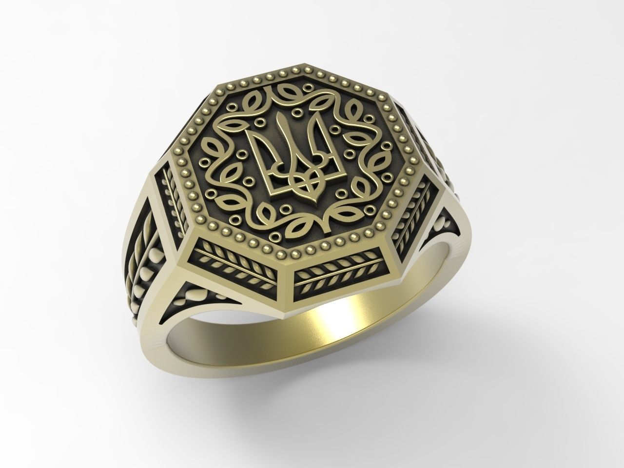 Original design Ukrainian ring 3D print model_8