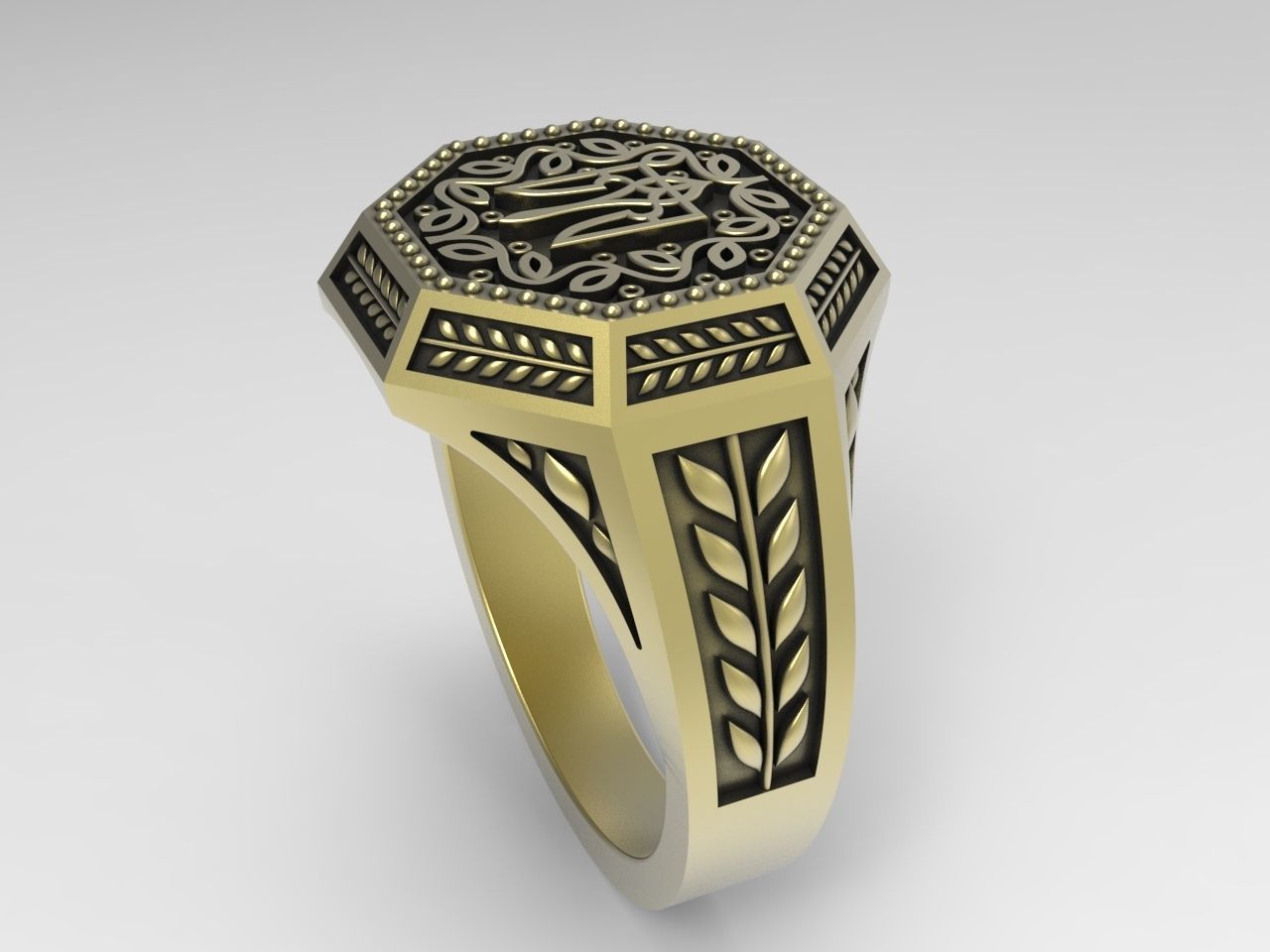 Original design Ukrainian ring 3D print model_9