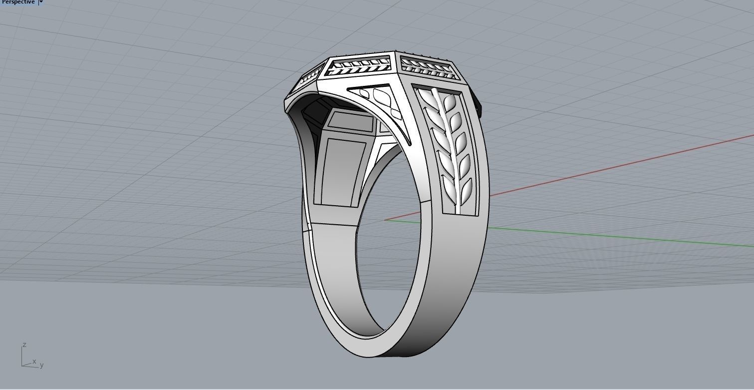 Original design Ukrainian ring 3D print model_22