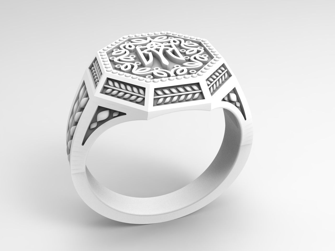 Original design Ukrainian ring 3D print model_28