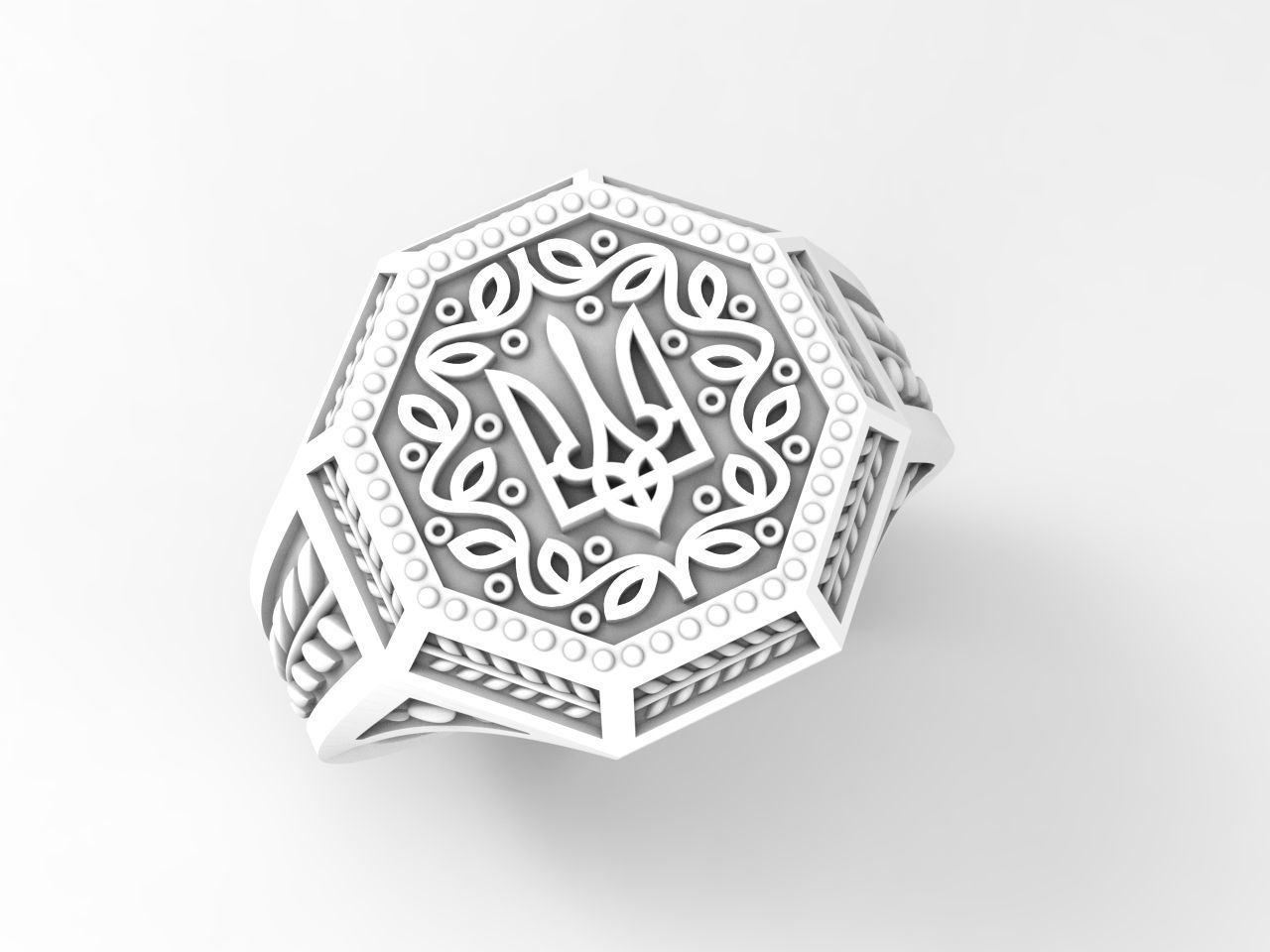 Original design Ukrainian ring 3D print model_34