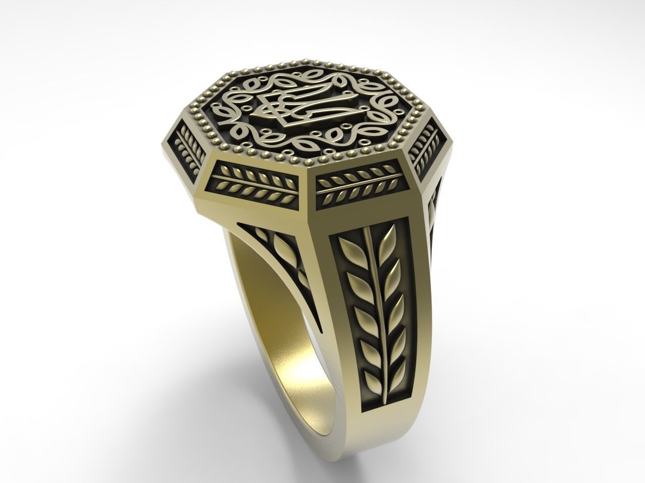 Original design Ukrainian ring 3D print model_6