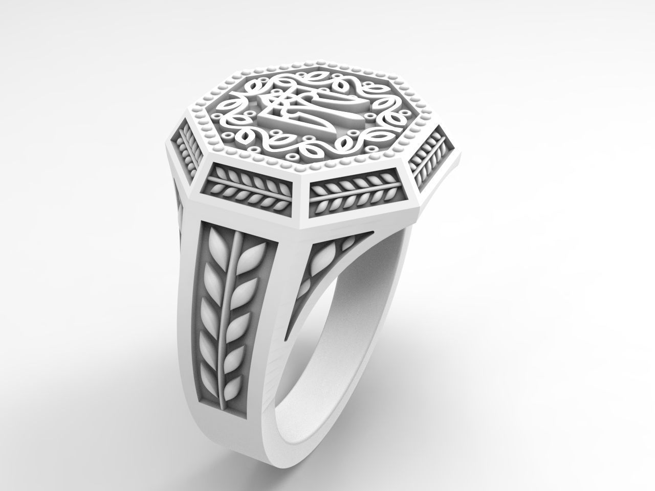 Original design Ukrainian ring 3D print model_26