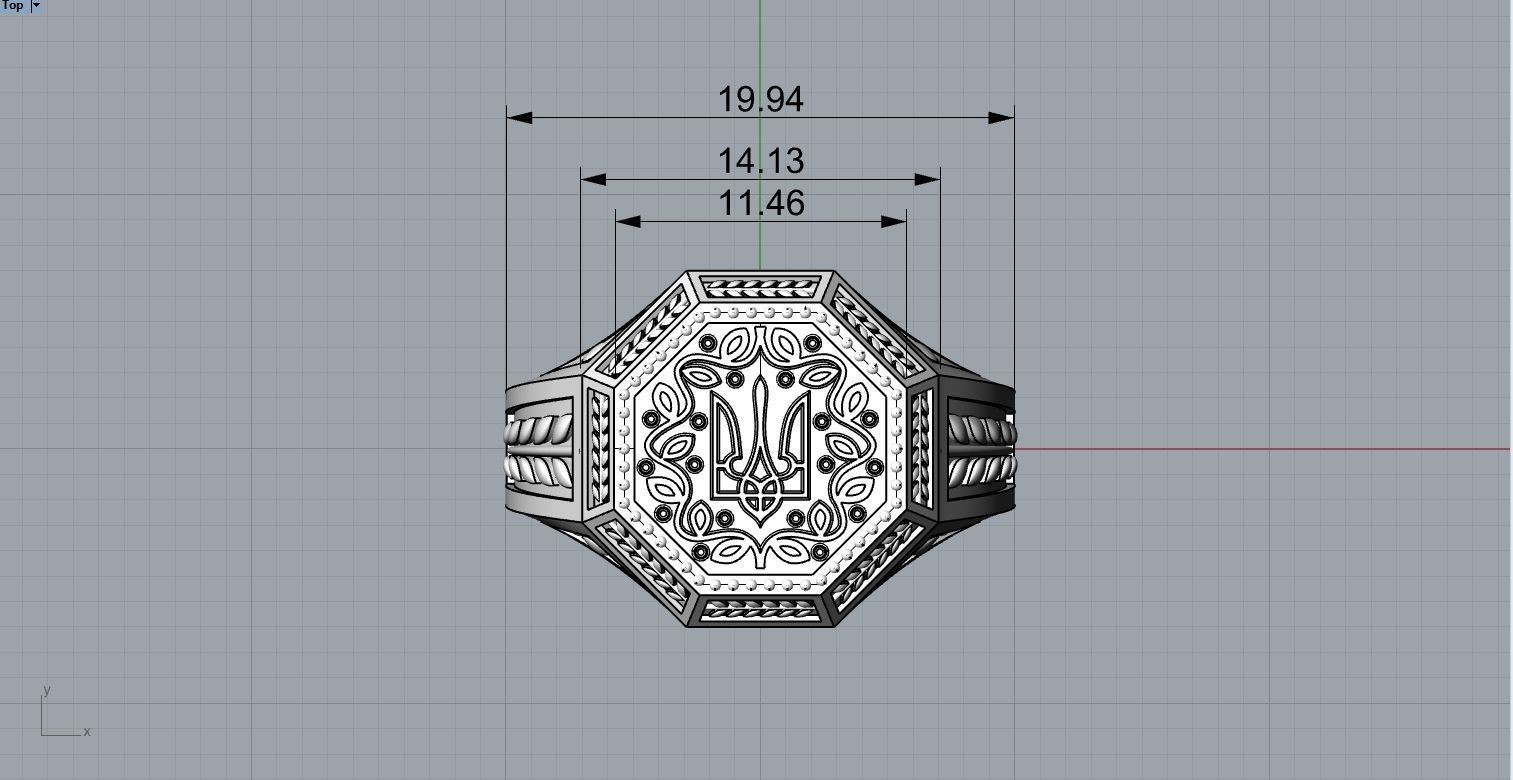 Original design Ukrainian ring 3D print model_18