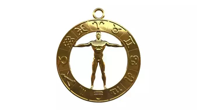 Zodiac golden symbol