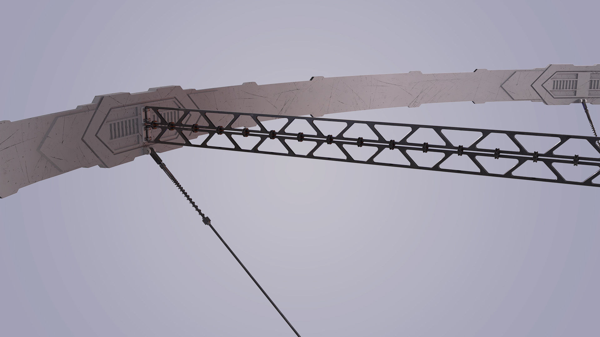 Sci-fi Tower Low-poly 3D model_18