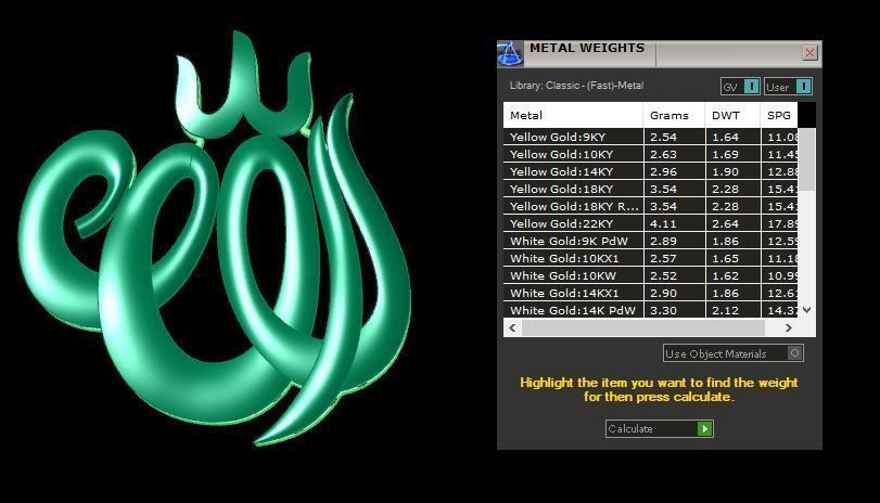 ALLAH Name Pendent 3D print model_5