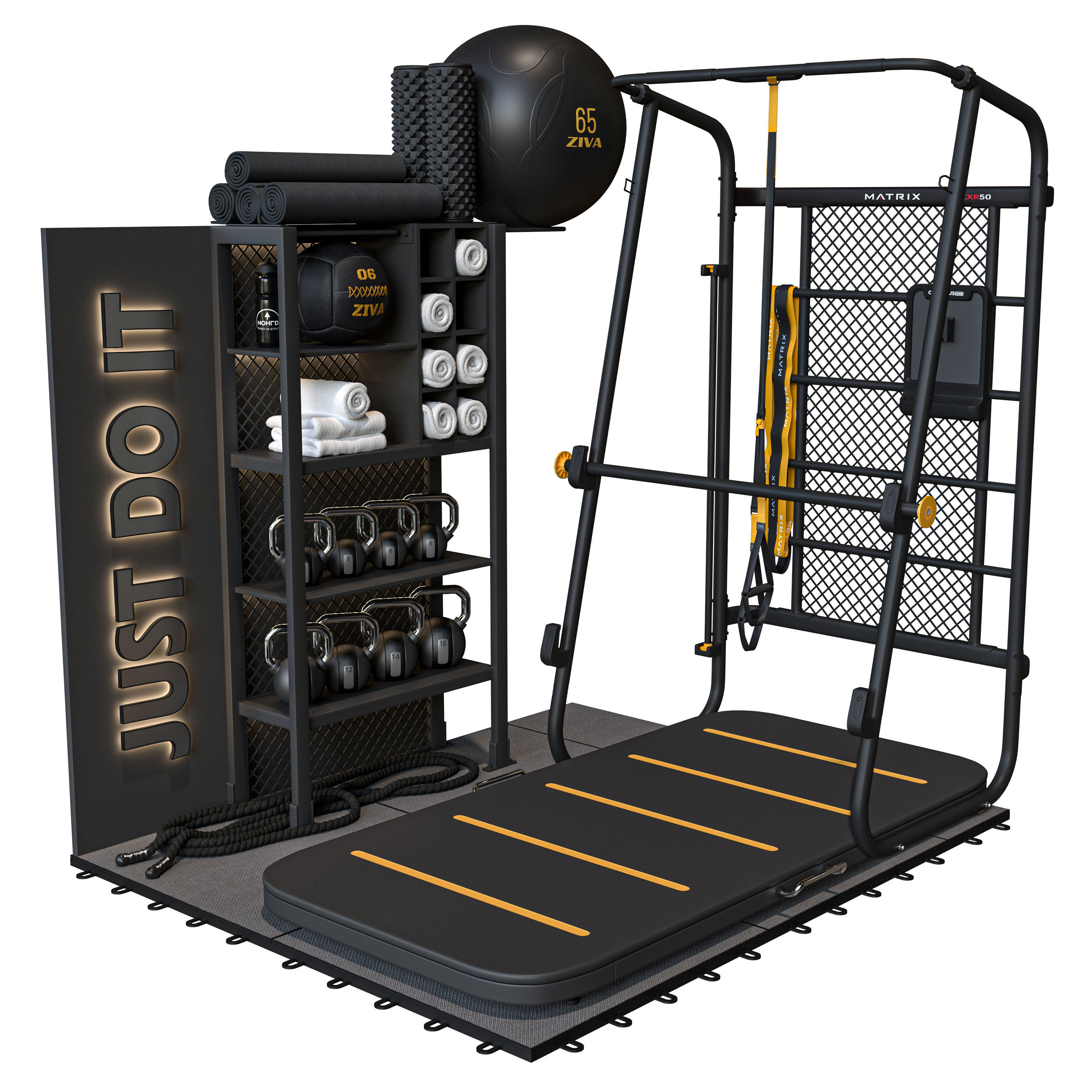 Matrix CXR50 and Rack 3D model_5