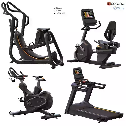 Matrix Fitness for Exercise Gym  Part 2  3D model