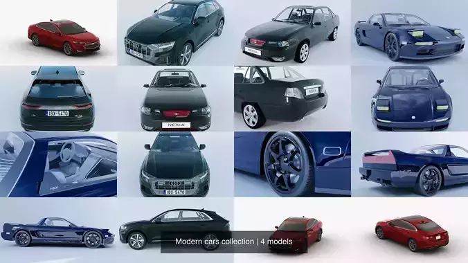 Modern cars collection