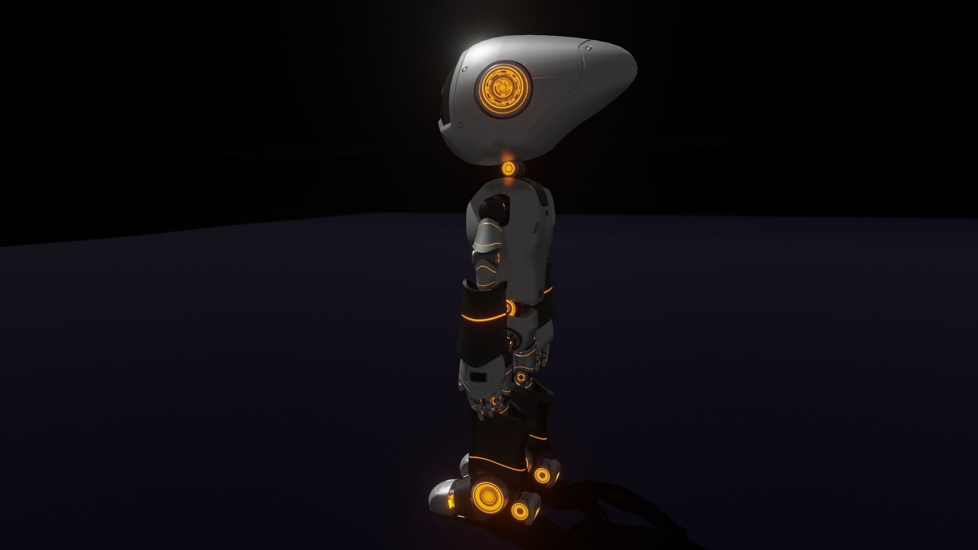 Robot Rigged Low-poly 3D model_11