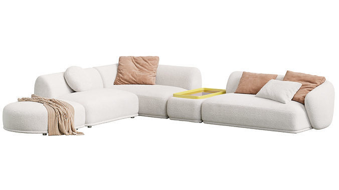 Sofa Rene By Meridiani 3D model 6