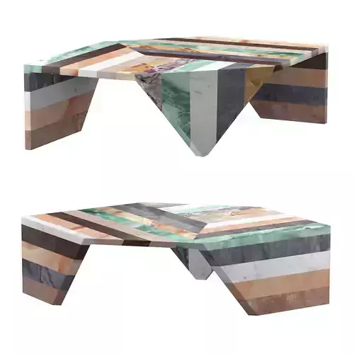 ORIGAMI STRIPES COFFEE TABLE II 3D model