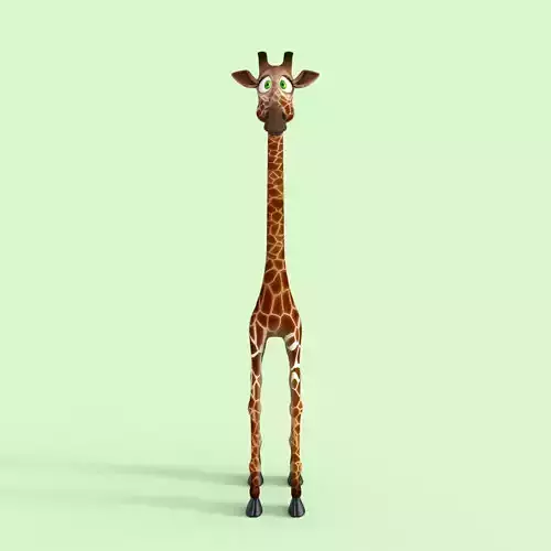 Cartoon Giraffe Rigged