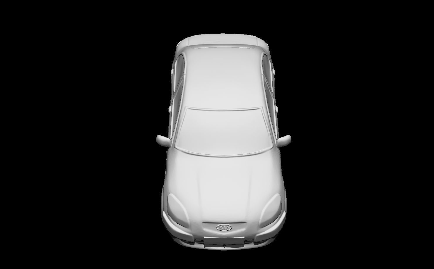 Kia Rio Sedan 2009 - 3D Static Model 3D print model_3