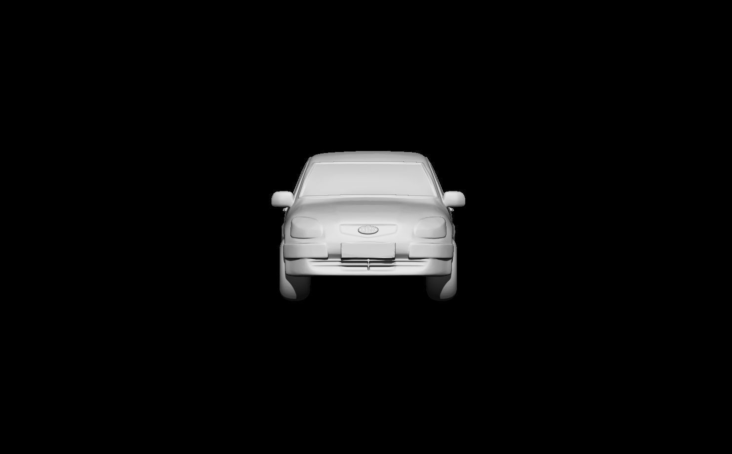 Kia Rio Sedan 2009 - 3D Static Model 3D print model_5