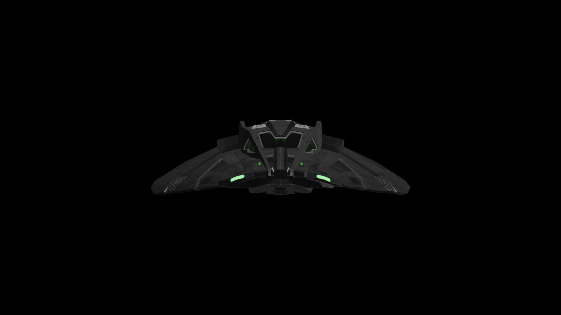 Star Trek Snakehead-Class Starship Low-poly 3D model_7