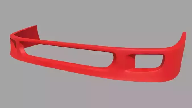 Front Bumper Ferrari F40 Low-poly 3D model