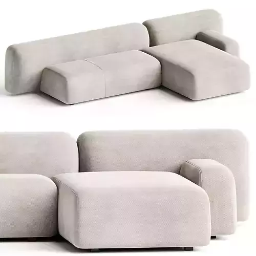 Suiseki Sofa cod SUI13DX composition