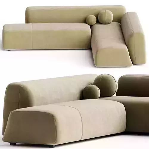 Suiseki Sofa cod SUI14DX composition