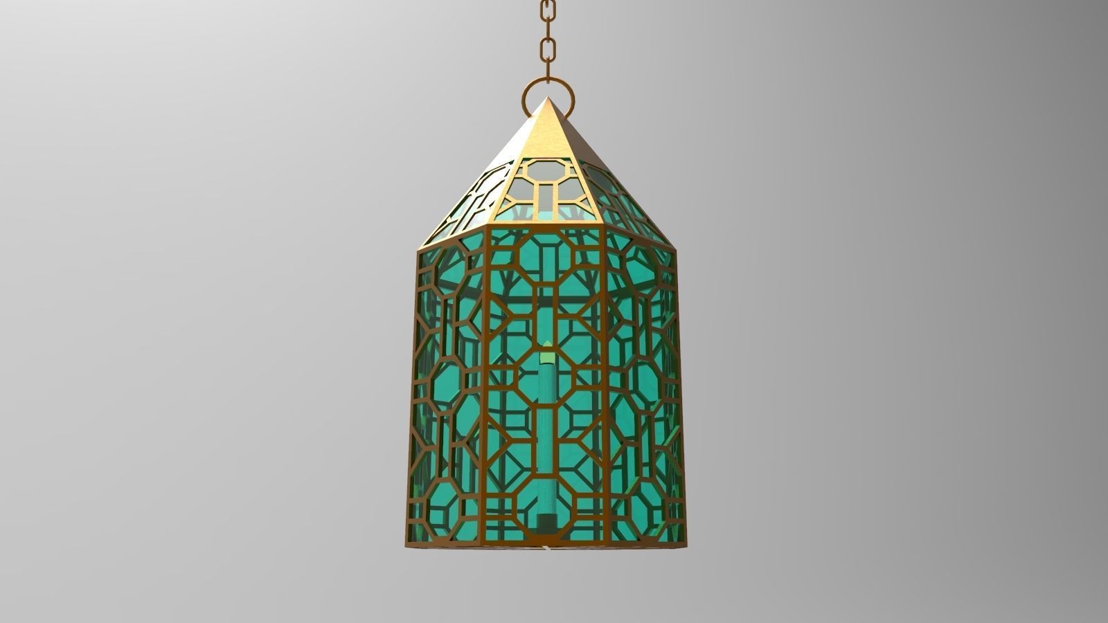 lantern Y moroccan hanging 3D model_4