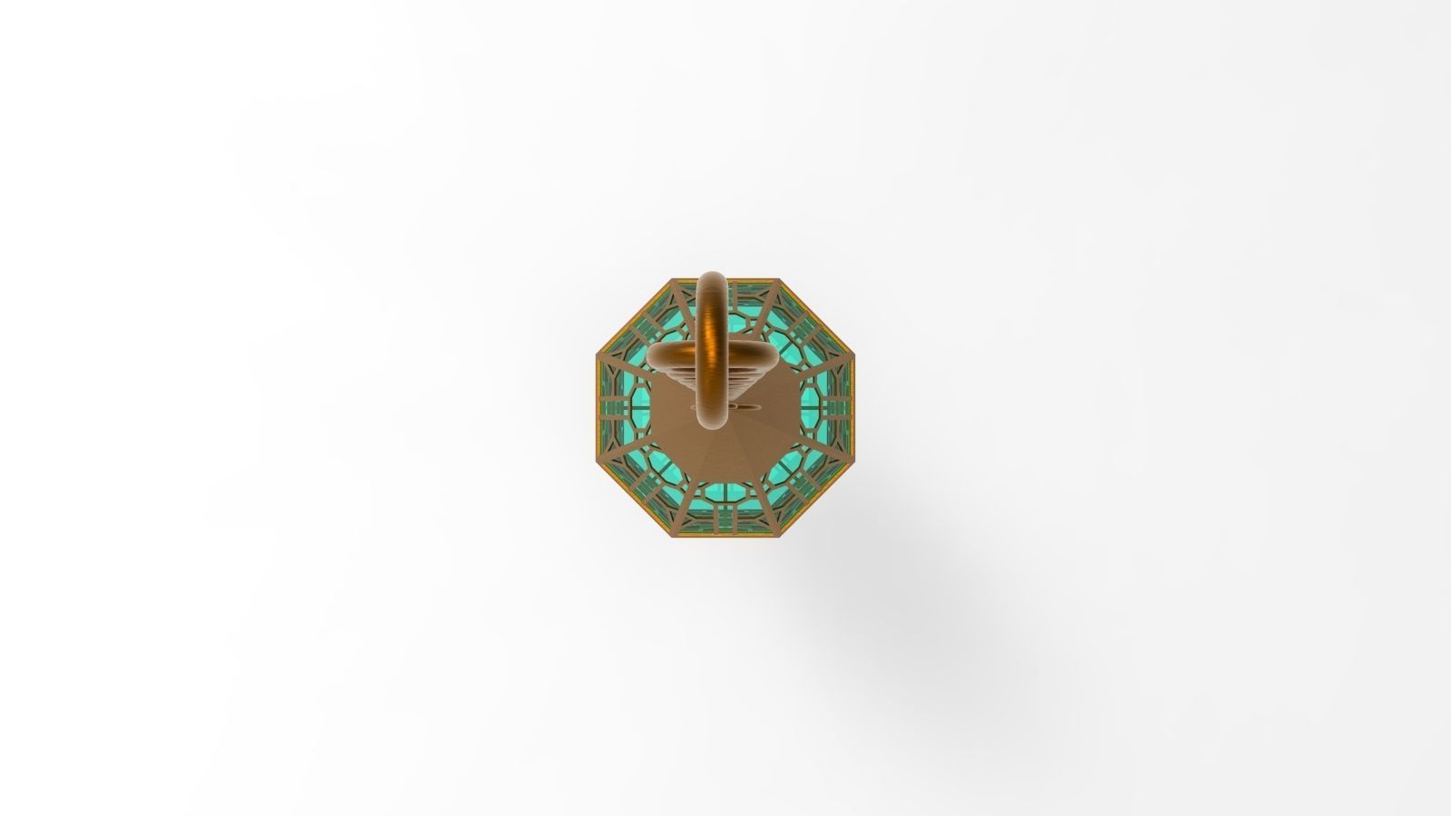 lantern Y moroccan hanging 3D model_2