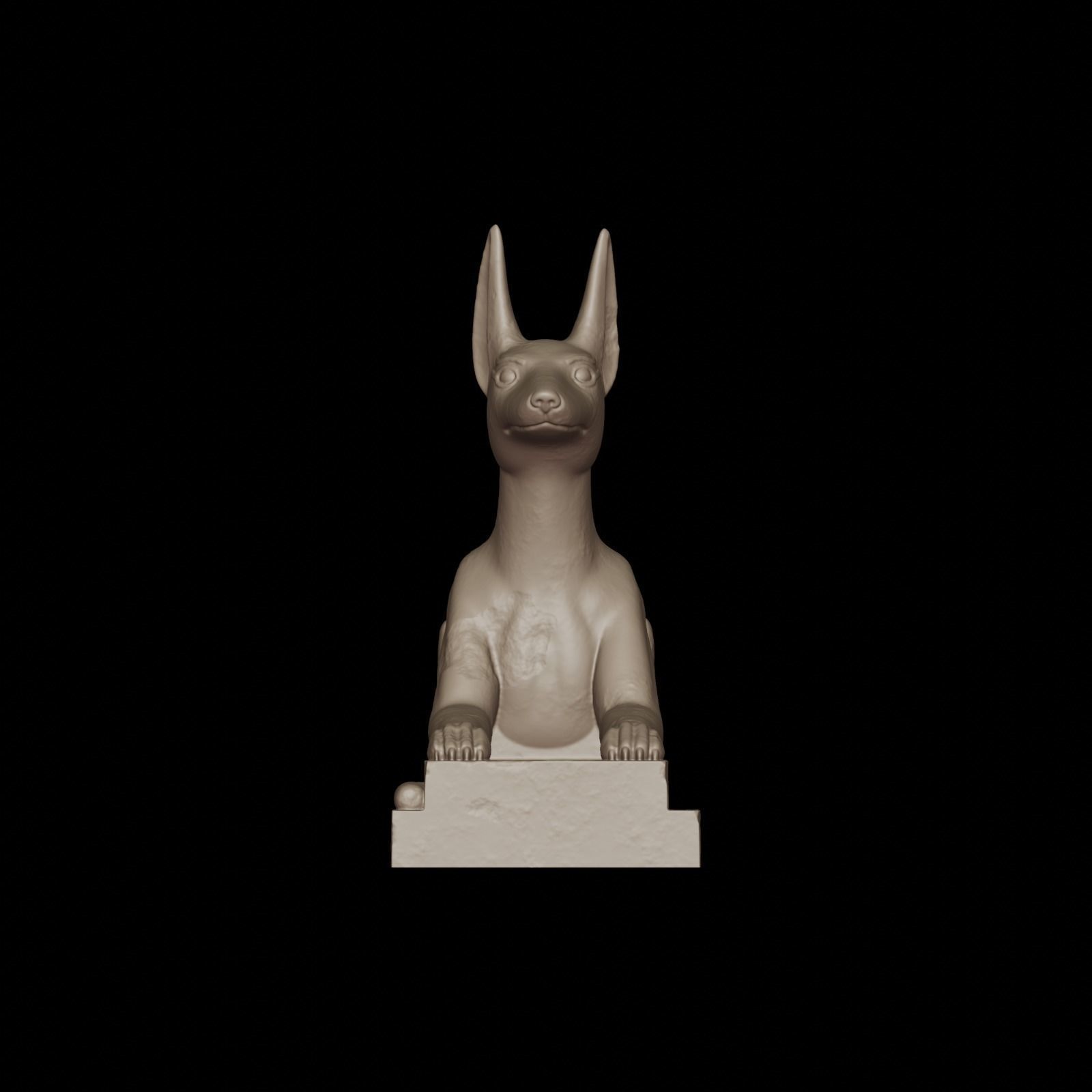 Anubis dog 3D print model_13