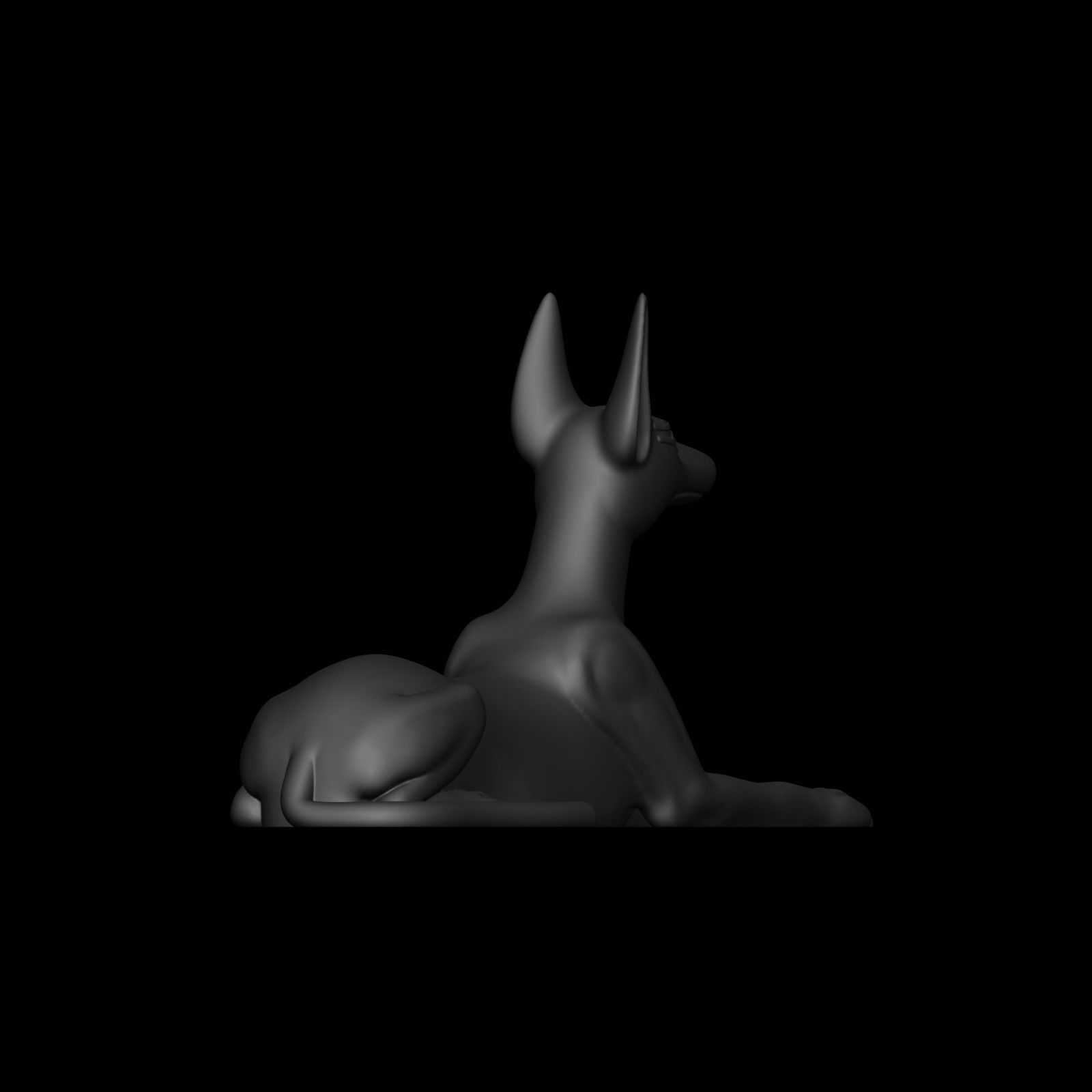 Anubis dog 3D print model_33