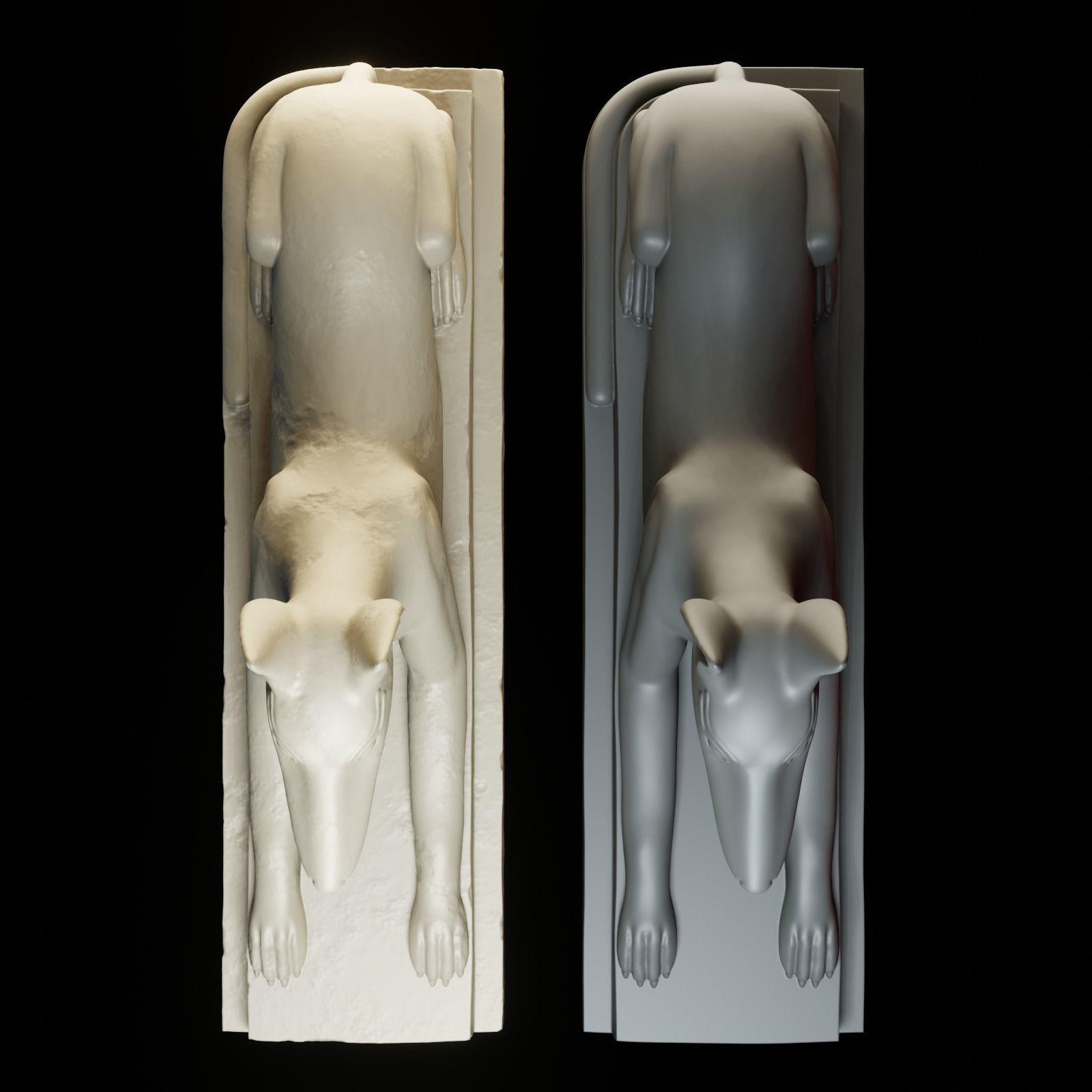 Anubis dog 3D print model_8