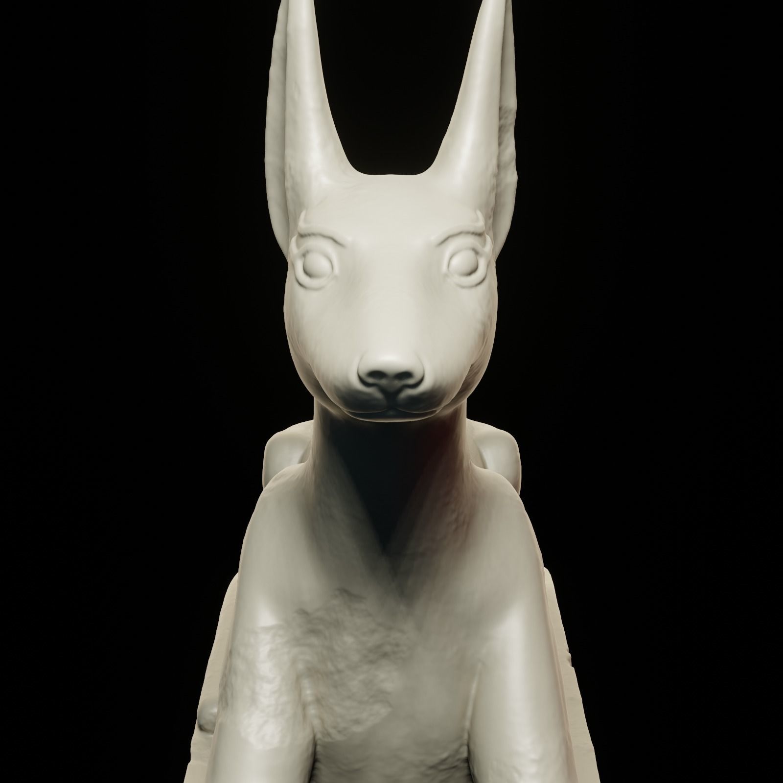 Anubis dog 3D print model_3