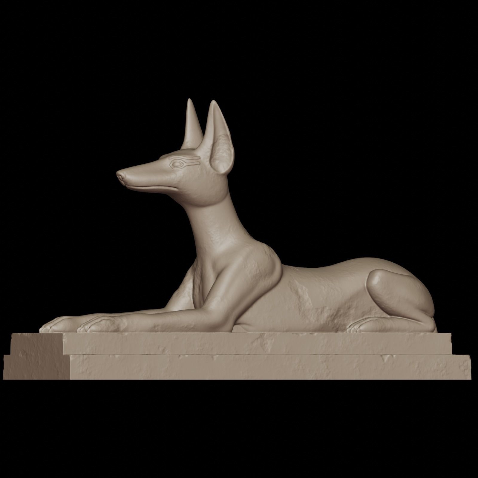 Anubis dog 3D print model_15