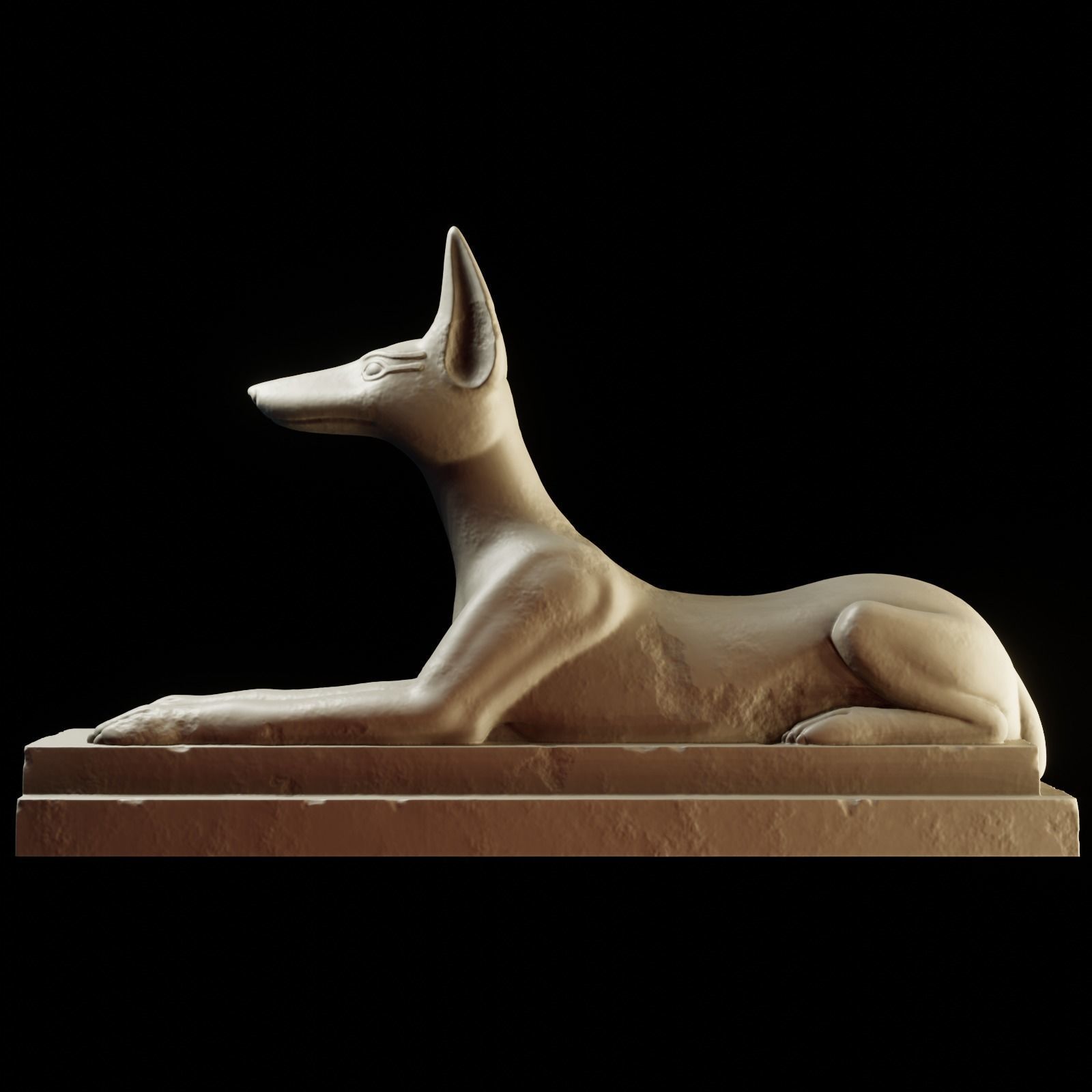 Anubis dog 3D print model_7