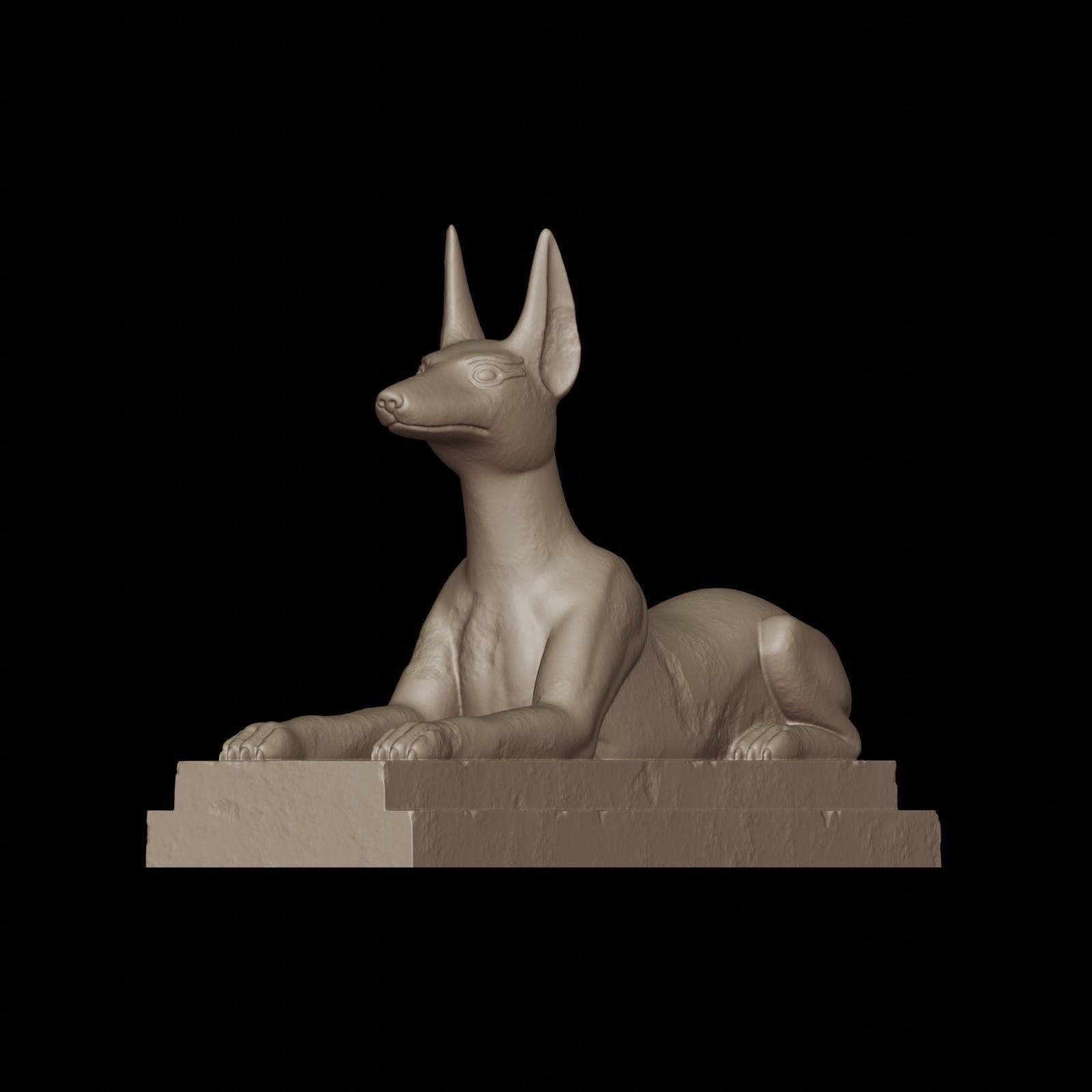 Anubis dog 3D print model_14