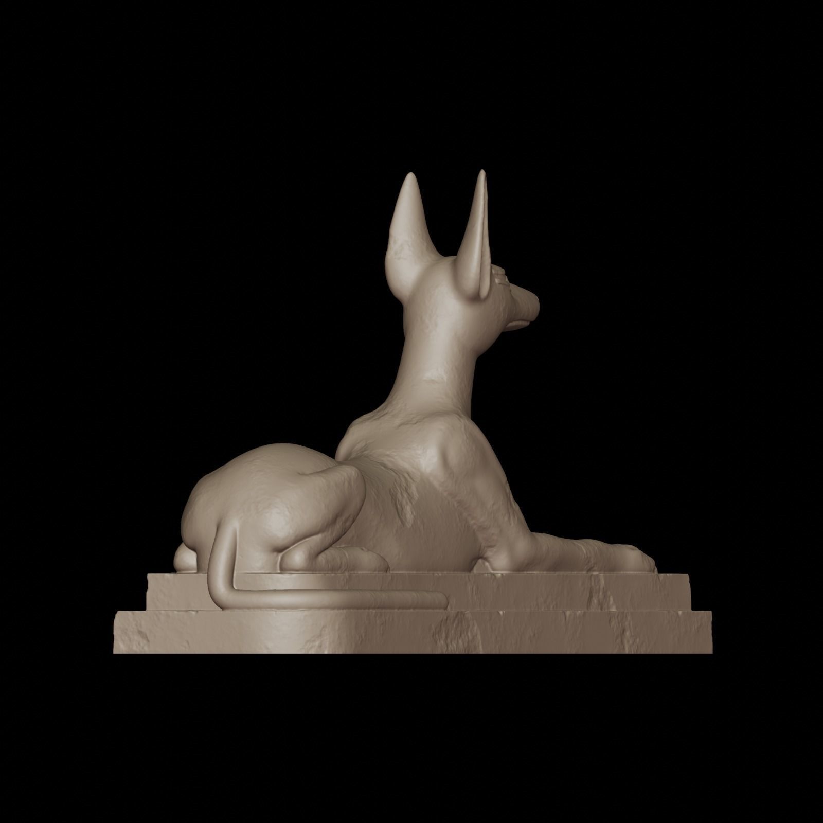 Anubis dog 3D print model_20