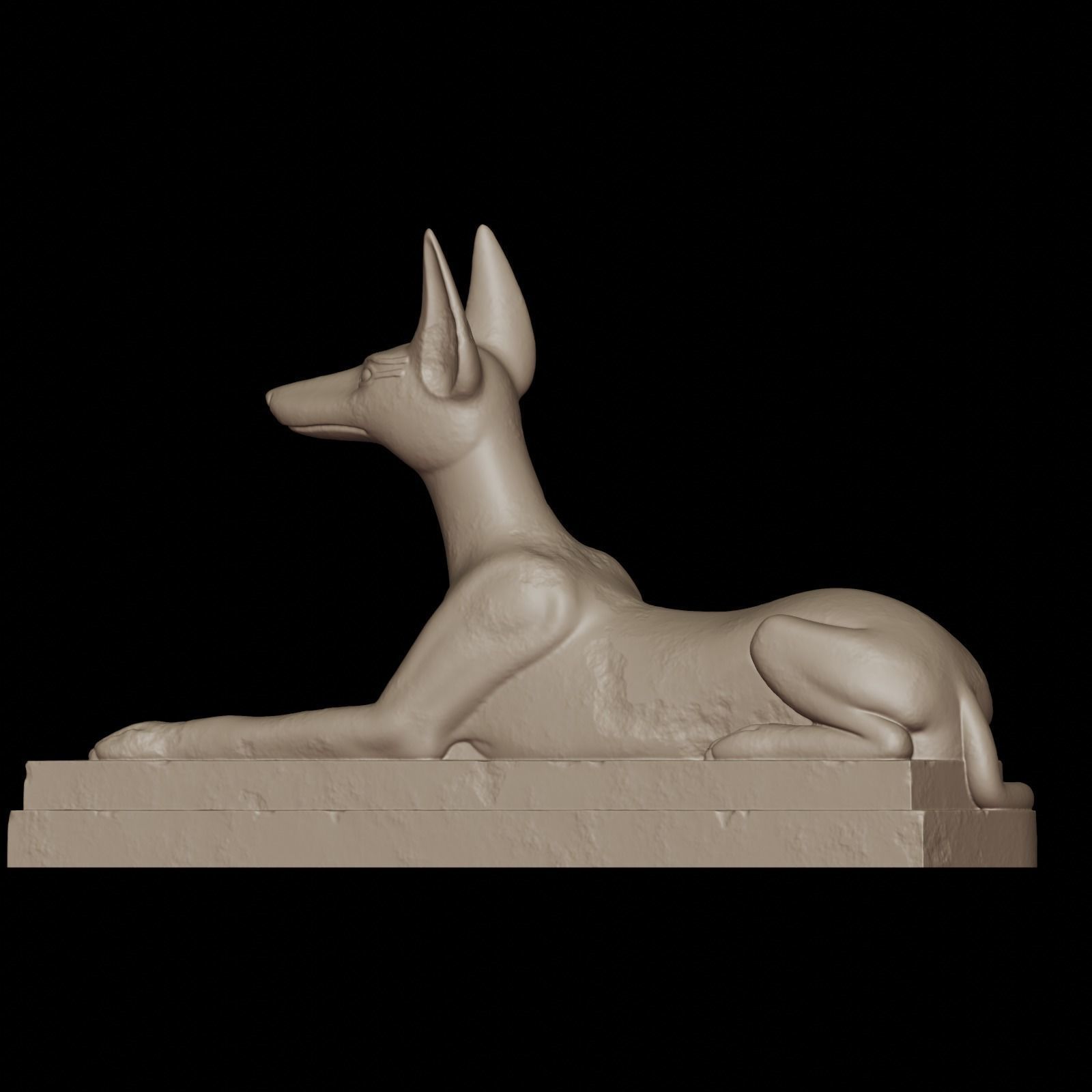 Anubis dog 3D print model_17