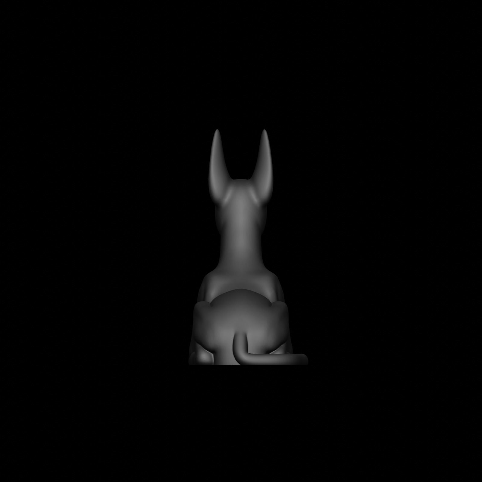 Anubis dog 3D print model_32