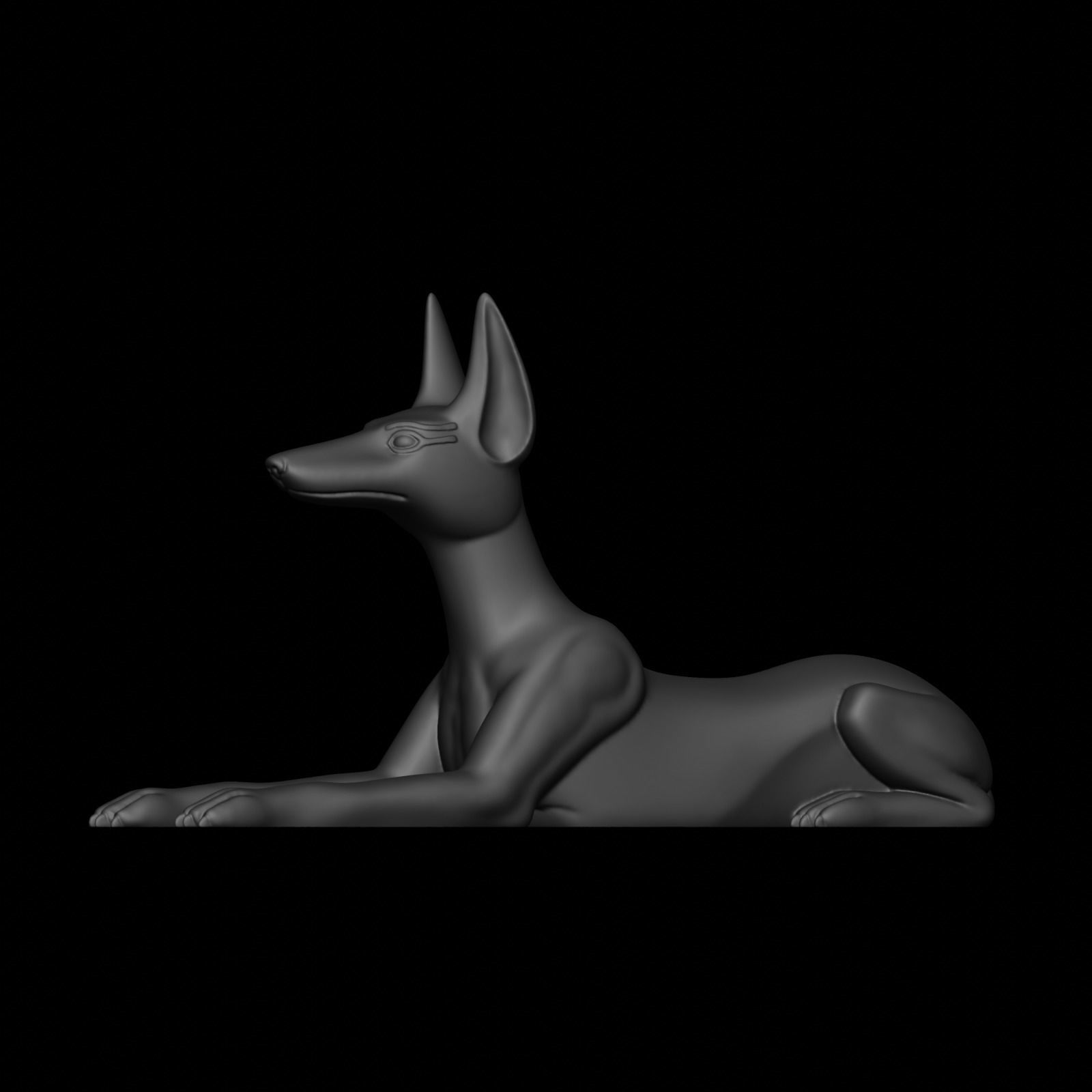 Anubis dog 3D print model_28