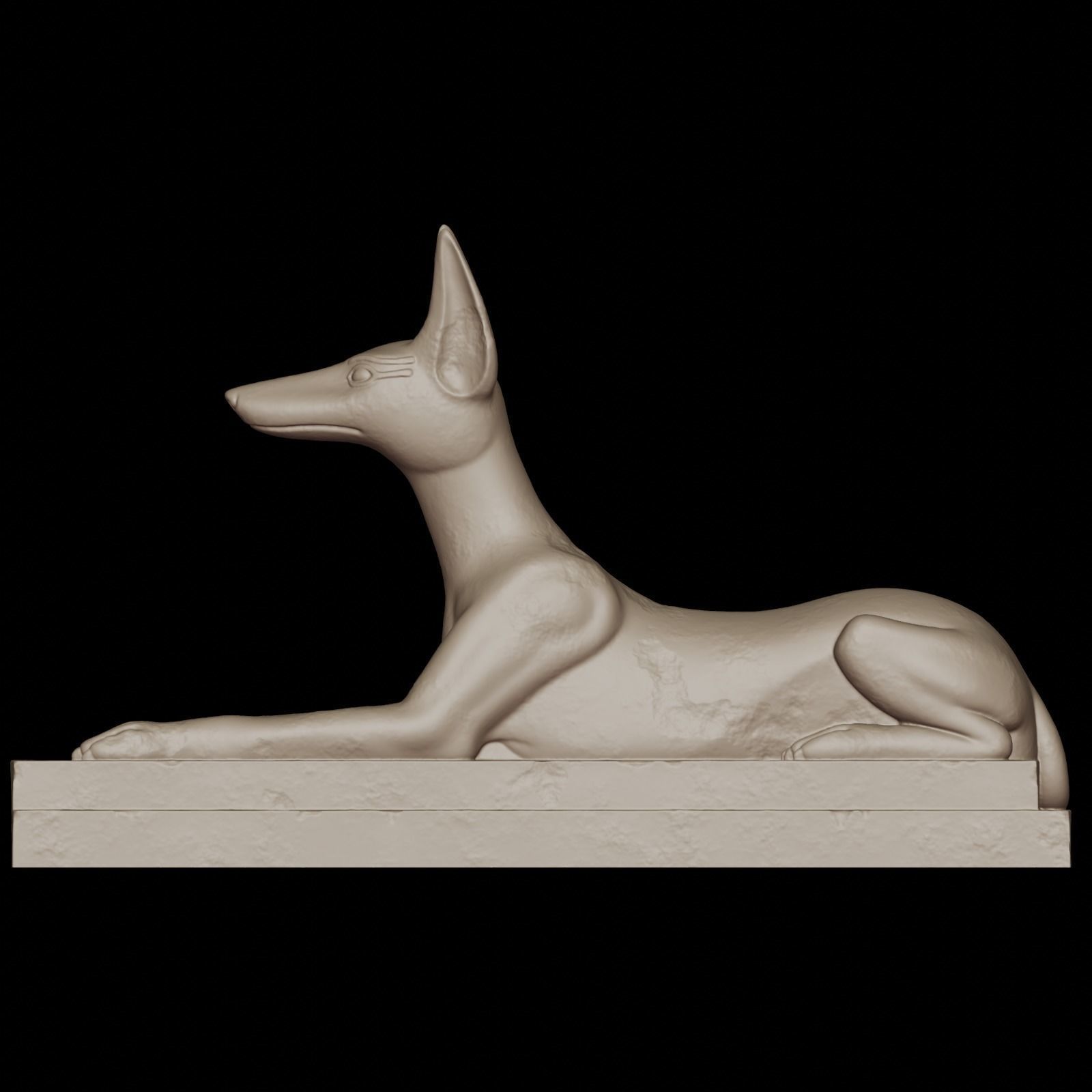 Anubis dog 3D print model_16