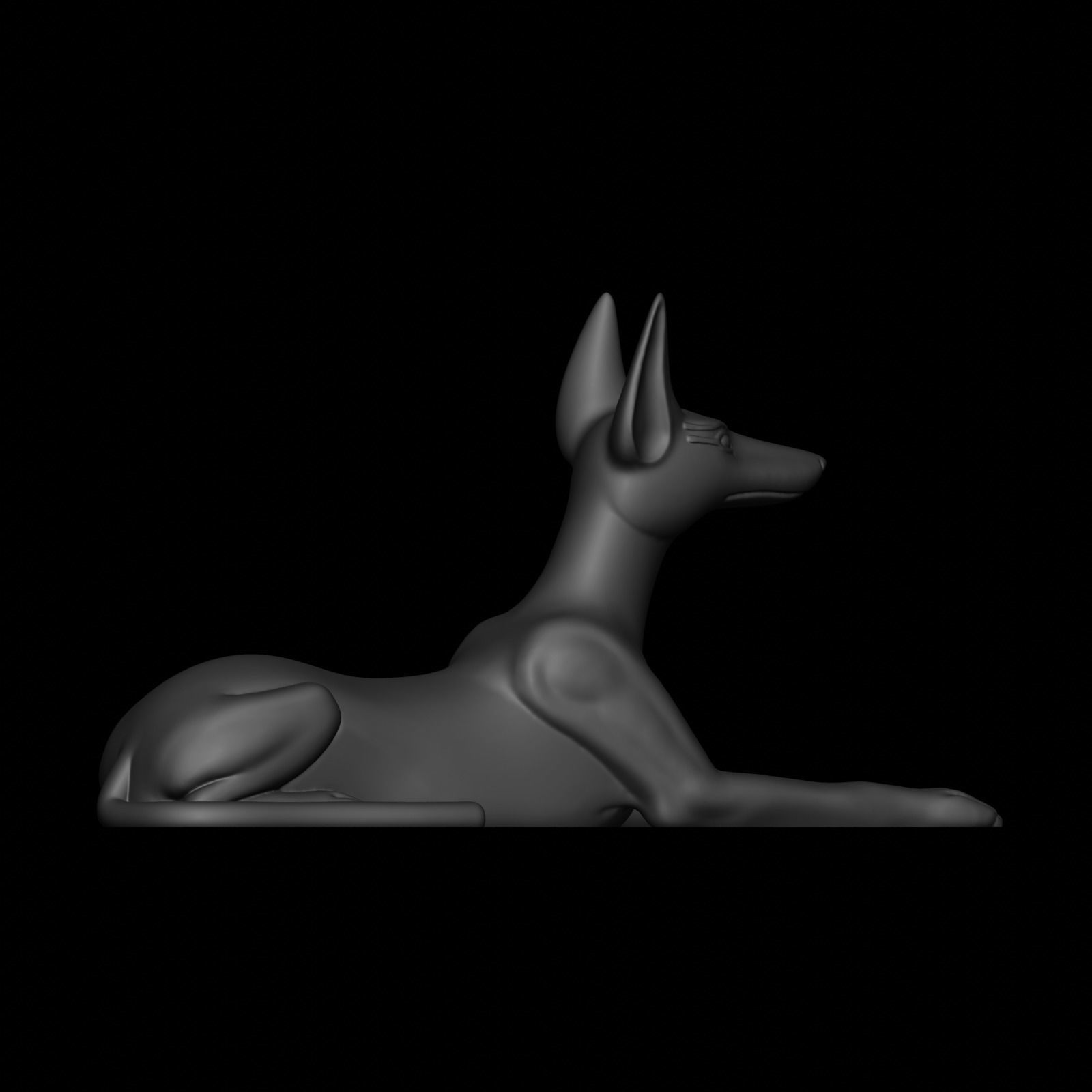 Anubis dog 3D print model_34