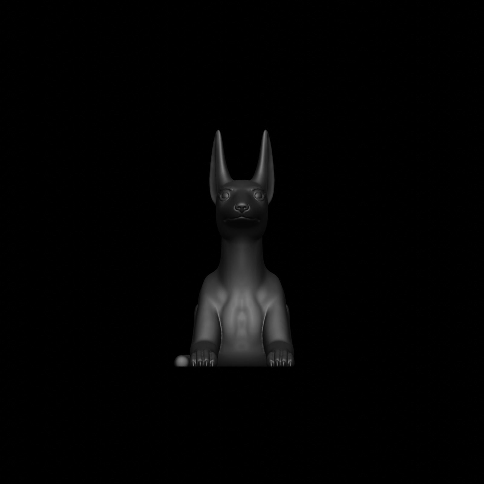 Anubis dog 3D print model_26