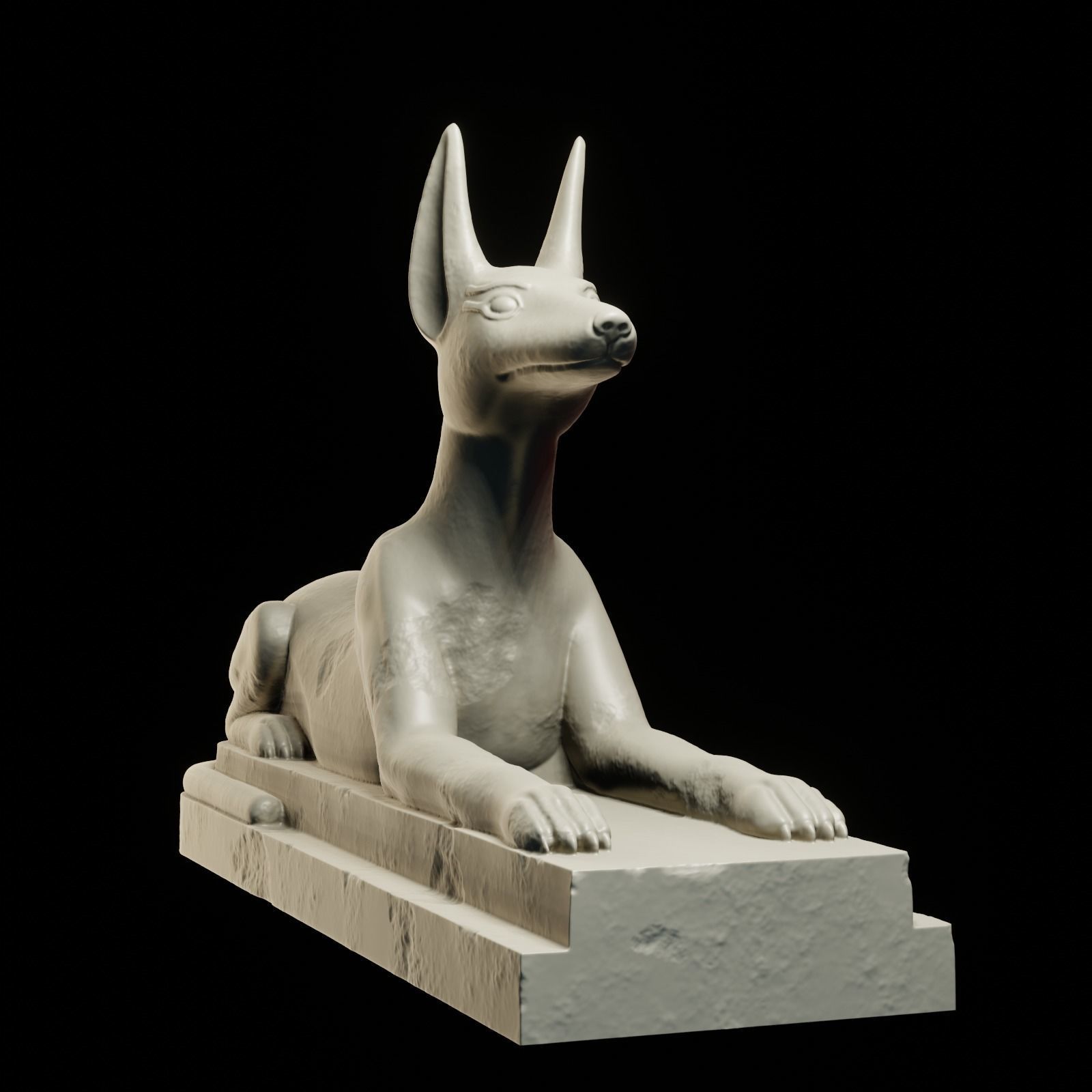 Anubis dog 3D print model_2